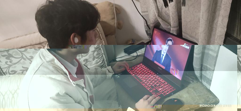 聚精會神聽課的同學